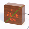 Часы куб Влажность Vst872s Brown Red