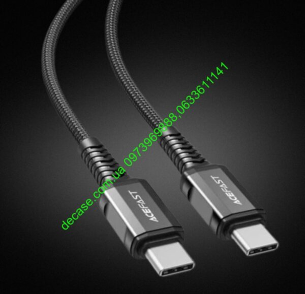 Кабель USB-C Acefast C1-03 Type-C to Type-C 3A 60W 1.2m 