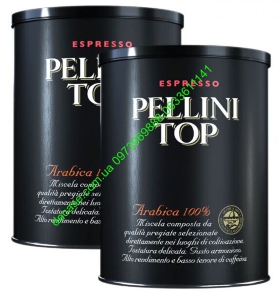 Кофе молотый Pellini Top (Топ) Arabica 100% натур, средней обжарки ж/б 250g