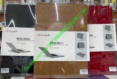 iCarer Leather Protective Case for MacBook  Air (2018-2020) Pro (2016-2020)