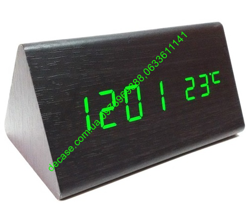 Часы треугольник 15*5 см vct 861 black Green