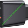 СЗУ 18W QC3.0 PD3.0 с кабелем USAMS T23 с дисплеем Digital Display Fast Charger EU Black (US-CC085)
