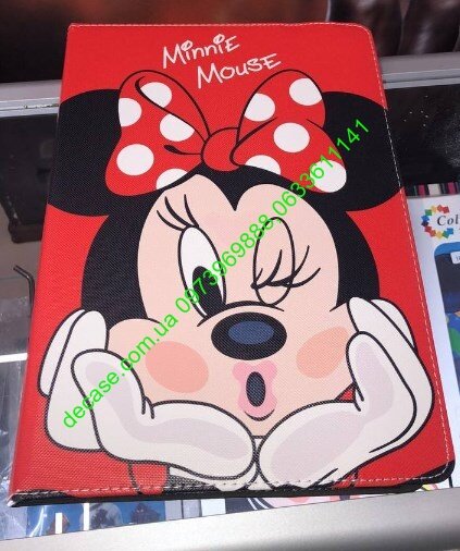 Чехол Минни Маус Minnie Mouse для планшета iPad Lenovo Samsung Xiaomi 27×18см  