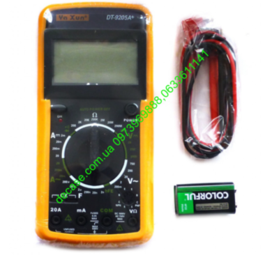 Мультиметр для измерения тока и сопротивления YaXun DT-9205A+