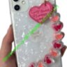 Білий мраморний чохол з тримачем iPhone X/Xs 14 pro max 