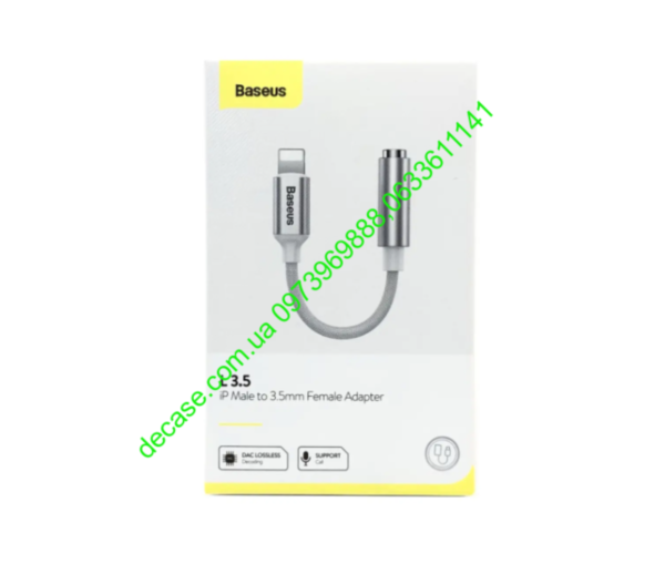 AUX-адаптер Baseus Lightning Male to 3.5mm Female (CALL3-02)