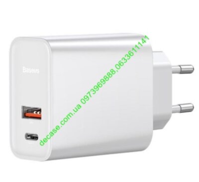 Зарядное устройство Speed 65w PPS Quick charger C+U  EU 