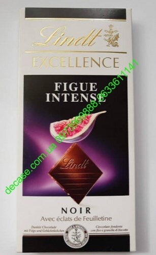 Шоколад Lindt Excellence Figue Intense темный с кусочками инжира 100g
