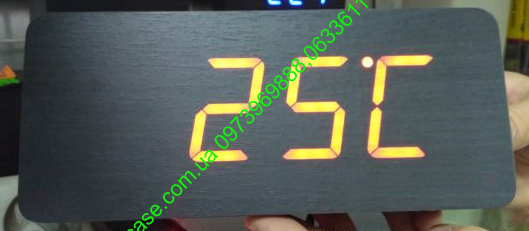 Часы деревянный брусок Vst865 Black Red