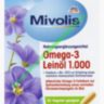Льняное масло Omega 3 Leinol c масла льна 1000 Kapseln 30шт Фолиевая кислота B6 B12
