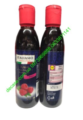 Бальзамический крем соус с соком Малины Italiamo Creme Aceto Baisamico di Modena Malina 250мл Италия