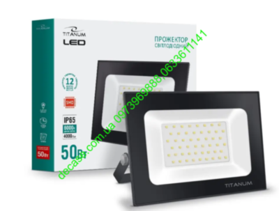 30W Світлодіодний Прожектор LED TITANUM 2400 Lm 6000K 220V 70 Ra LED фонарь Ресурс роботи 25 000 годин