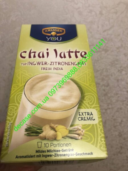 Молочный чай Kruger Chai Latte Ingwer Zitronen 10s 140 g
