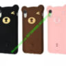 Противоударный Чехол  iPhone X  обємний 3D Bear Case Silicone 