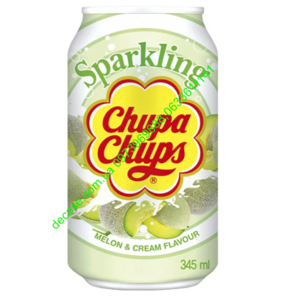 Напиток газированный Дыня со сливками Чупа Чупс Melon Cream Chupa Chups 0.345л