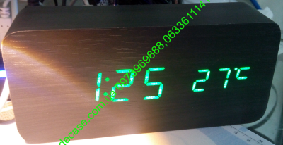 Часы время дата температура Vst862 Black Green
