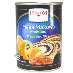 Маковая масса helcom z bakaliami poppy seed filling с сухофруктами 850gг Польша 