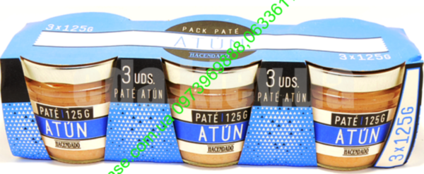 Паштет из тунца Hacendado Pate Atun 125g без глютена Испания