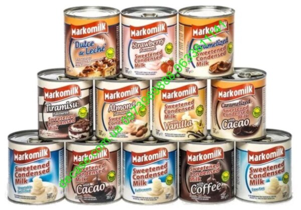 Сгущенное молоко Markomilk (ваниль) 397g из натурального молока 