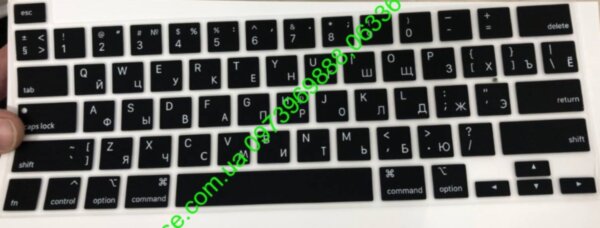 A2289 А2337 Case keyboard MacBook Air 13.3" 2020 русские буквы силиконовая накладка на клавиатуру