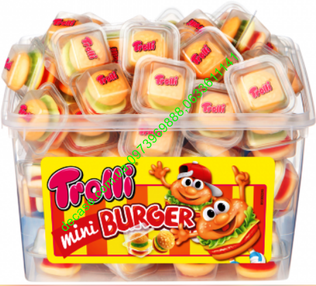 Желейные конфеты Trolli бургеры MiniBurger 600g 60шт