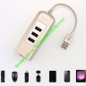 Hub Remax OR 3USB + Ethernet RU-U4