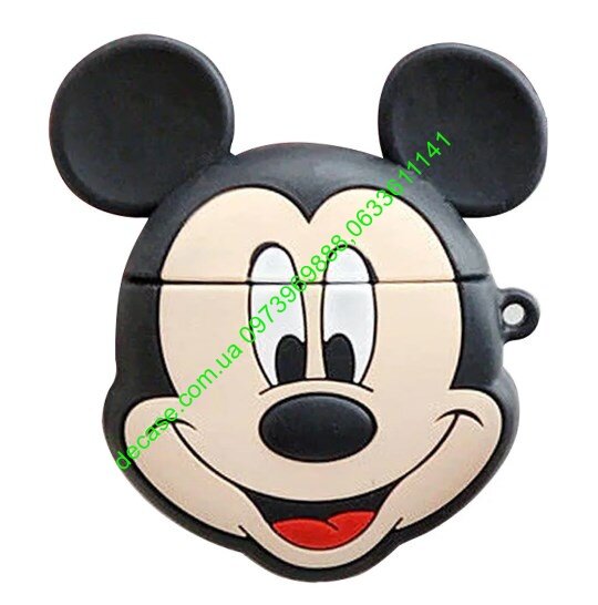 мікі маус Чохол disney (+ карабін) до навушників apple airpods  