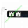 Сетевой фильтр Portable 203 2 розетки 4USB 4A 1.8м 