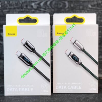 PD кабель Baseus Display Fast Charging Data Cable Type-C to Type-C 100W 1m