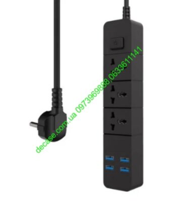 Удлинитель 4USB 3 розетки IQ Power TB-T08 2м