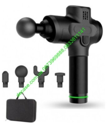 Мышечный массажер Fascial Gun (4 насадки)