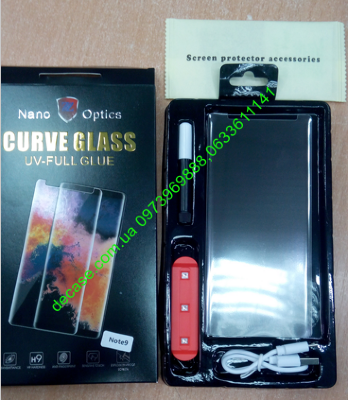 Нано стекло Samsung Note 9 N960 Clear клей Уф-Лампа