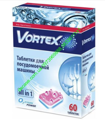  Таблетки для мытья посуды Vortex All in 1 60 шт