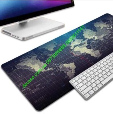 Коврик для мышки 90*40 см игровая поверхность WORLD MAP с боковой прошивковкой