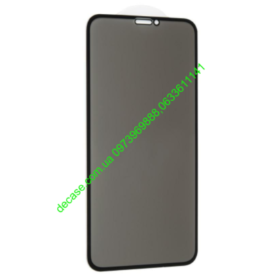 Защитное приватное стекло 5D iPhone X/XS Black 5D Privacy Glass олеофобное закаленное