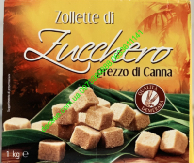 Тростниковый Сахар рафинад 1кг Германия Zollette di Zucchero grezzo di Canna 