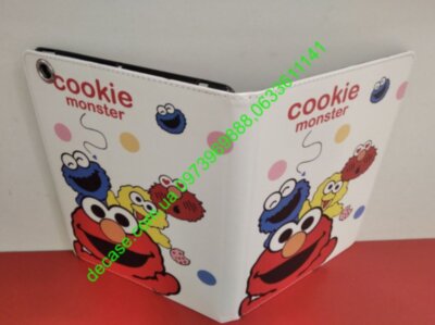 3D Cute cartoon Cookie Monster soft silicone case iPad Air 2 New/Pro 9.7" кожаный  
