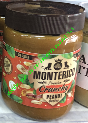 Арахисовая паста Crunchy Monterico с кусочками 500g Испания
