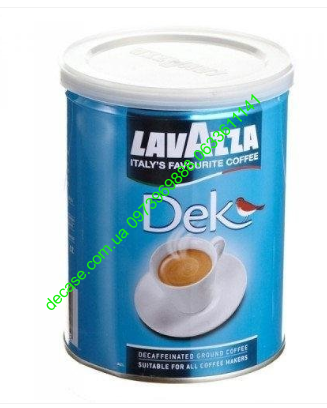 Кофе без кофеина Lavazza Dek молотый ЖБ 250g