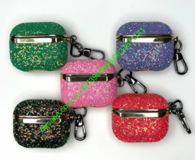Чехол для AirPods Pro Onegif Glitter case AirPods 3 неймовірне сяйво
