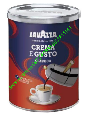 Молотый кофе Lavazza Crema e Gusto железная банка 250g 