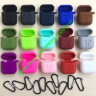 Чехол для AirPods silicone case logo с карабином