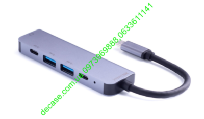 5в1 zmx USB-C Type C/USB-C to HDMI HDTV 30 Гц USB3.0*2 зарядка PD USB 