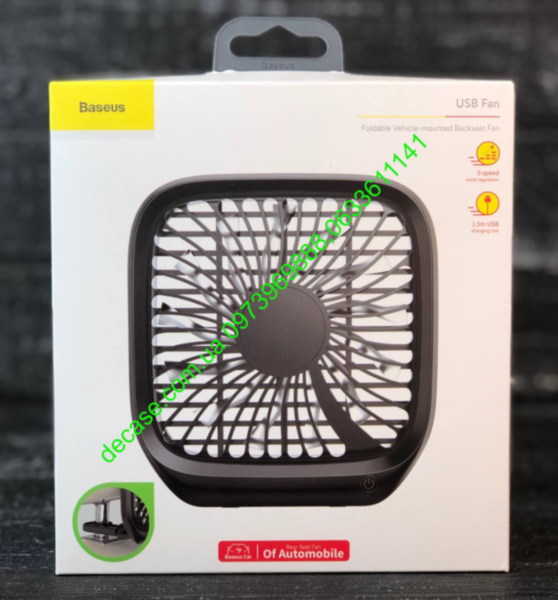 Авто Вентилятор для пассажиров Baseus Natural Wind Magnetic Rear Seat Fan Foldable Vehicle-mounted Backseat Fan ентилятор для задніх пасажирів