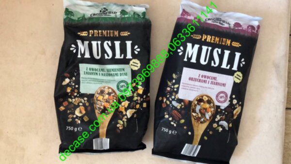 Мюсли Crownfield premium Musli с орехами/сухофруктами овсянка мюслі без сахара Германия