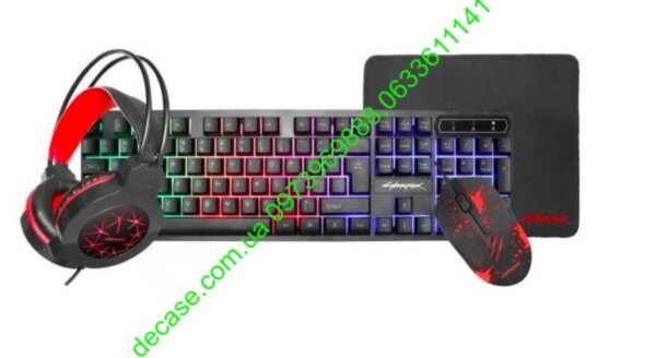 Набор для геймера и фаната культовой видеоигры 4 в 1 Cyberpunk CP-00