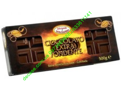 Шоколад чорный Dolciando Италия 500г Cioccolato Extra Fondente