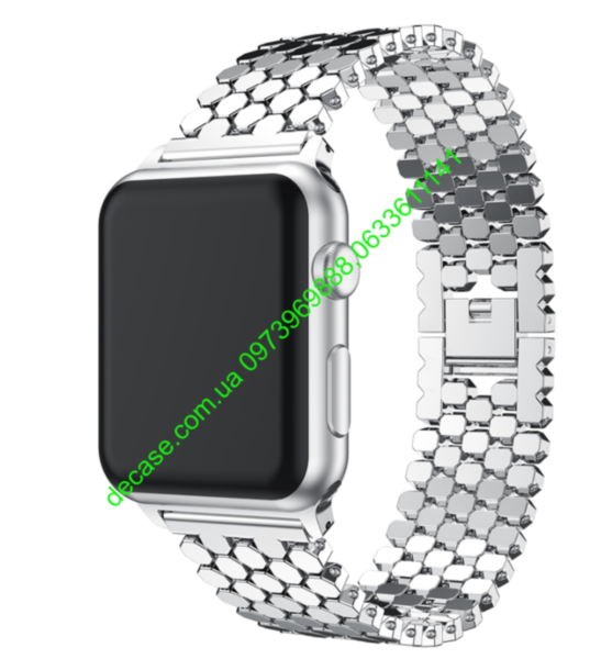 Стальные Ремешки Paco Rabanne Luxury Steel Band для Apple Watch 38/45