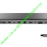 zmx 11 в 1 Type-C USB-C to HDMI HDTV 3 USB 3.0 PD USB-C VGA SD/TF Card Reader LAN (Rj45) AUX (3.5 mm Audio)
