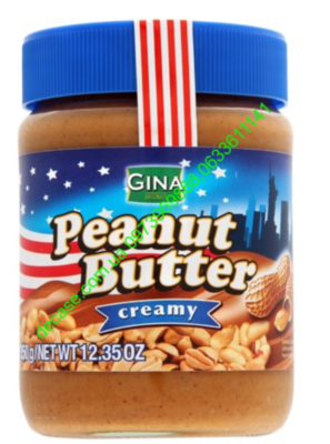 Арахисовое масло Gina Creamy 350g Peanut Butter